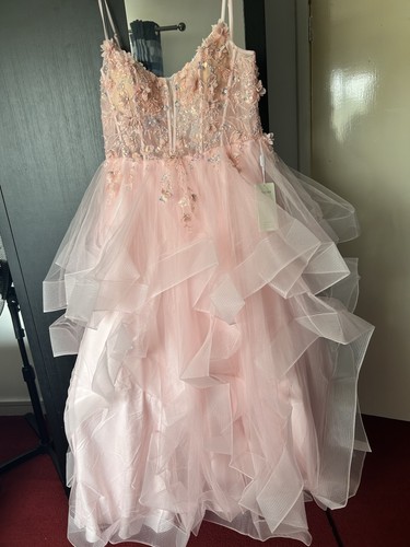 Pink sleeveless lace - pink, bodice