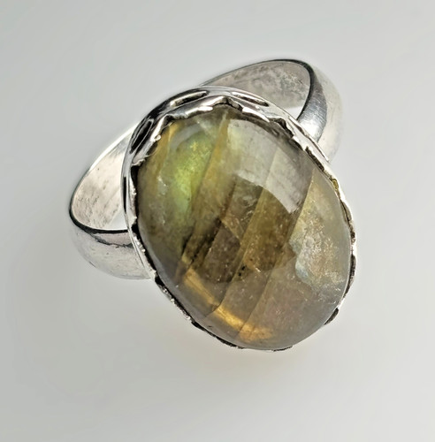 Sterling silver ring with - sterling,