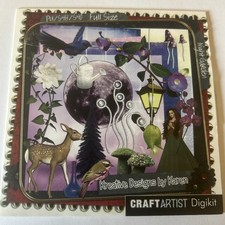 Night Garden - Serif Craft Artist Kreative Designs by Karen digikit CD Rom