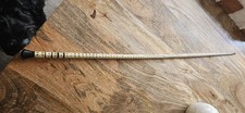 Antique Shark Vertebrae Walking Stick with Horn Handle - 86.5cm