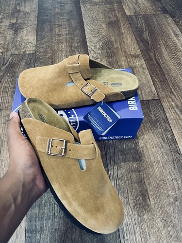 Birkenstock boston suede clogs - boston,