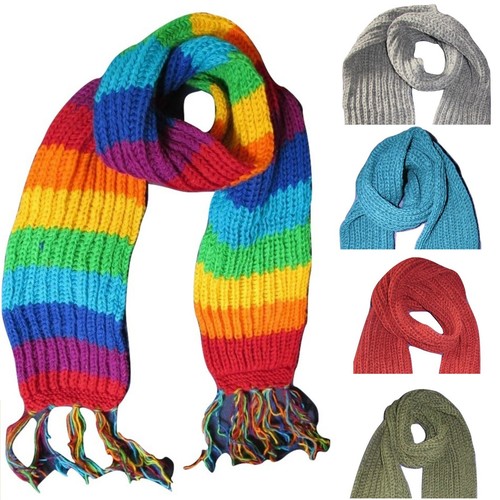 Rainbow 100 wool scarf - 100,
