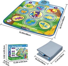 Dinosaur Dance Mat for Kids, Dance Pad with 5 Modes, Music, Adjustable Volume