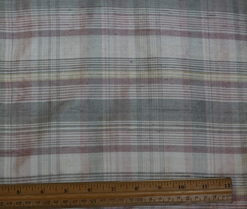 Cream pink dupioni - plaids, 100%