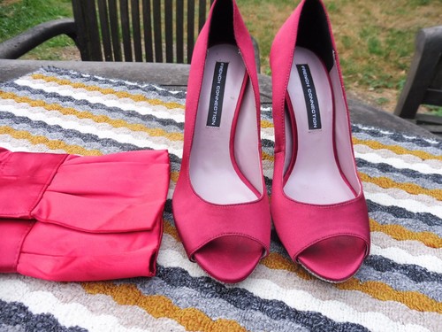 French connection red satin