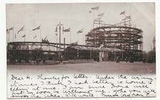 1902 Postcard Wolverhampton Exhibition Spiral Toboggan Staffordshire - A1065