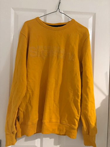 Superdry men yellow crew - superdry,