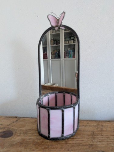 Arched stained glass table - stained,