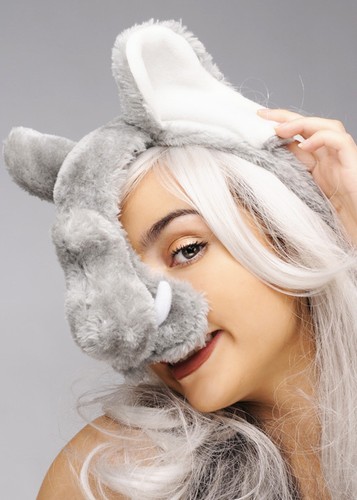 Elephant mask headband - elephant,