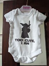 Star Wars Baby Grows - Yoda 0-3 months & Darth Vader 3-6 months