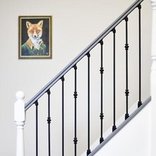 Deluxe Set of 2 Black Stair