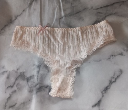 Cream pink tanga briefs - tanga,