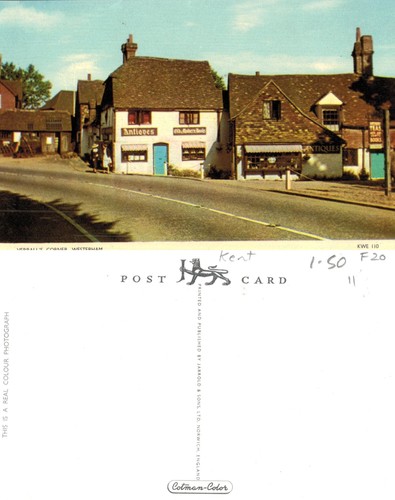 Vintage postcard verrall - vintage,