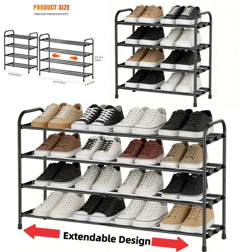Expandable shoe rack 4 - expandable,
