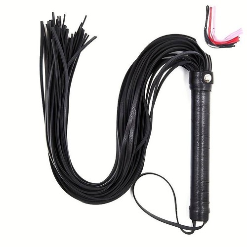 Premium leather horsewhip - leather, for