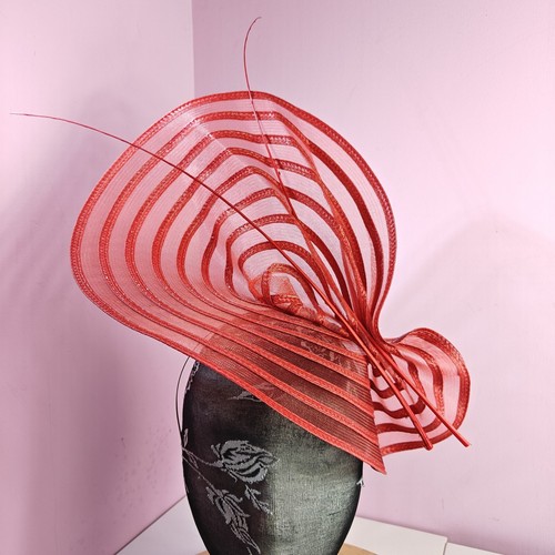 Red ostrich quill - red,