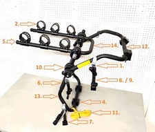 Parts for Halfords 3 Bike Rear Mounted Bike Rack Cycle Carrier 1, 2 or 3 Bikes
