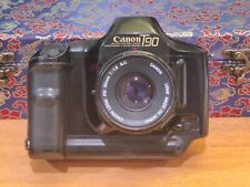 Canon T90 self-metering film camera with 50mm f1.8 lens.