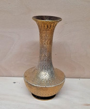 Metallic Gold Effect  finish Ceramic  vase. Approx. 7''x4'' inches.