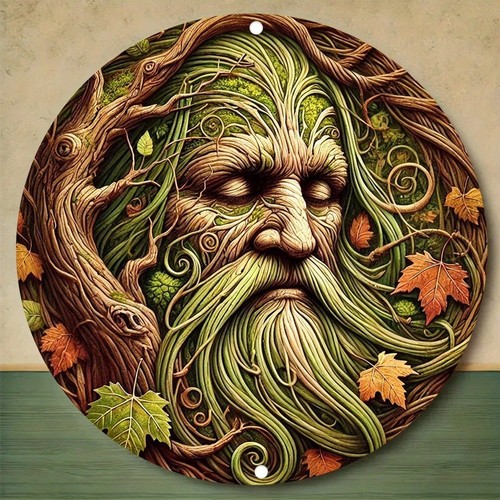 Pagan leafy green forest - leafy, man
