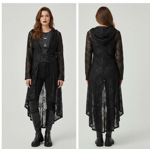Whimsigoth witchy goth hooded - witchy,