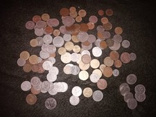 LARGE JOBLOT  OF Old Coins  MIX OF British and Foreign Coin  19 one shilling