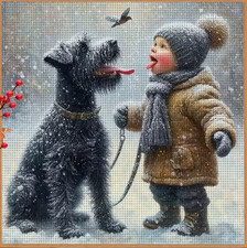 Printed Cross Stitch Kit 11 ct