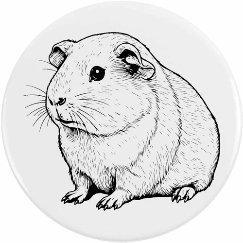 Funny guinea pig button - 'funny,