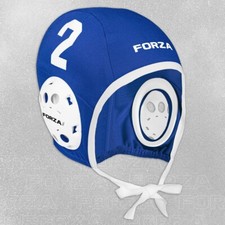 FORZA Water Polo Caps [Blue/White Team] | Set of 13 Numbered Caps