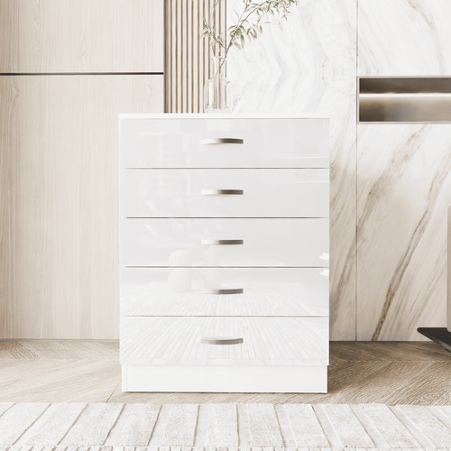 High gloss chest - high, drawers