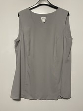 MONA Silver Grey Sleeveless  Camisole Blouse Top Size 20 Brand New