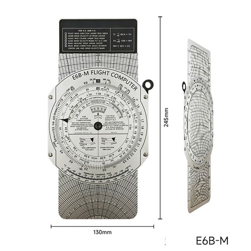 Circular slide rule - rule, e6b