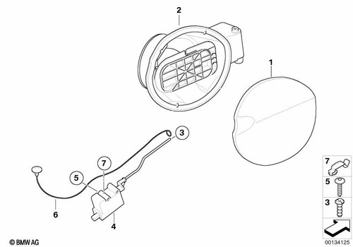 Bmw genuine filler - bmw, pot