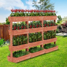 4-Tier Wooden Raised Garden