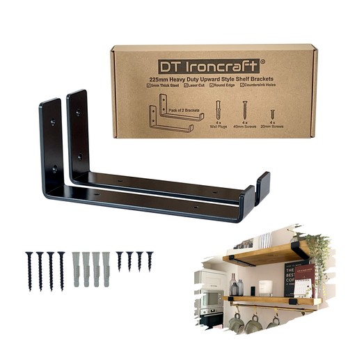 Heavy duty shelf bracket for - duty,