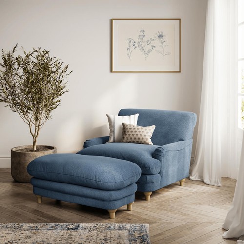 Denim blue oversized - oversized, snuggle