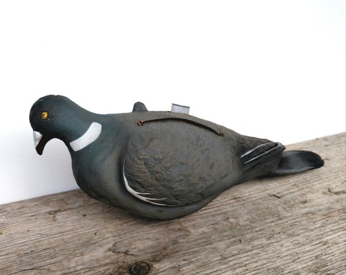 Vintage rubber wood pigeon - vintage,