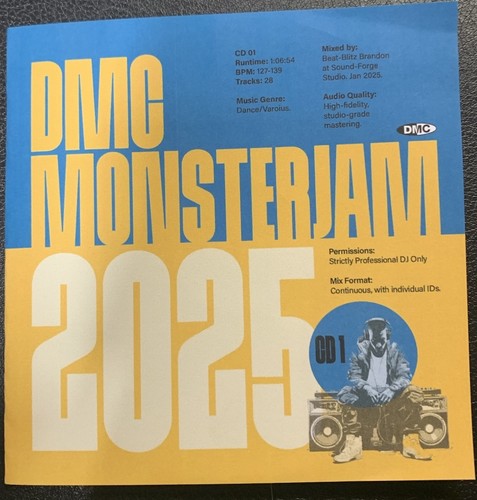 Dmc monsterjam 2025 3cd set - dmc,