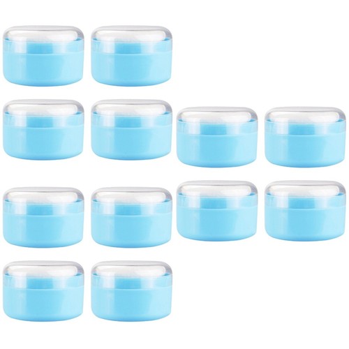 Body powder puff and container - and,