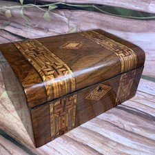 Antique Walnut Wooden Sewing