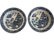 Wedgwood Old Willow Pattern Decorative Ceramic Dishes Set Etruria England 5.5"