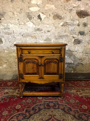 Solid oak console table hall - solid,