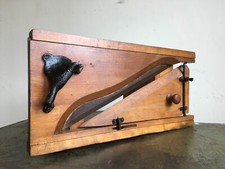 Old Wooden Bench Mounted Food Slicer Farmhouse Kitchen Salvage Kitchenalia