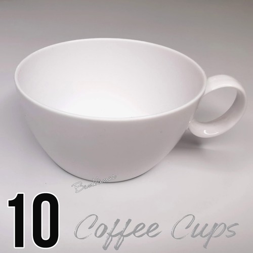 10x new white coffee - new,