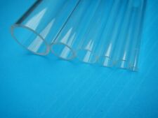 CLEAR ACRYLIC PERSPEX ROUND PIPE TUBE BAR HOLLOW 10mm 12mm 15mm 25mm 30mm 50mm