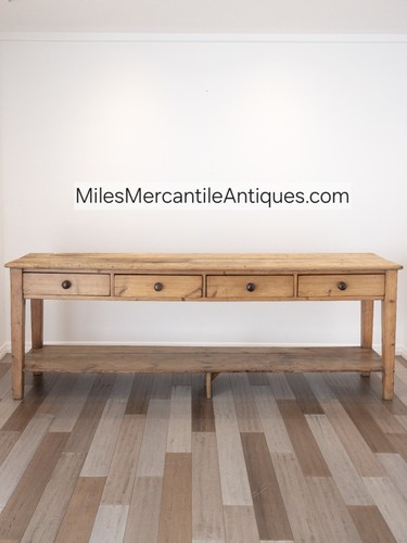 Antique english pine drapers - english,