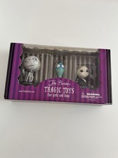 Tim Burtons Tragic Toys For Girls And Boys. Boxed Trio Of Figurines. Rare.