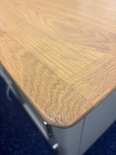 Large 2 Door TV Unit Assembled Sage Green Solid Oak Living Room ASSEMBLED GRADED