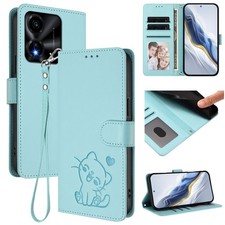 For Various Phone Lovely Cat Leather Card Wallet Case Bag Flip Stand Cover Hot