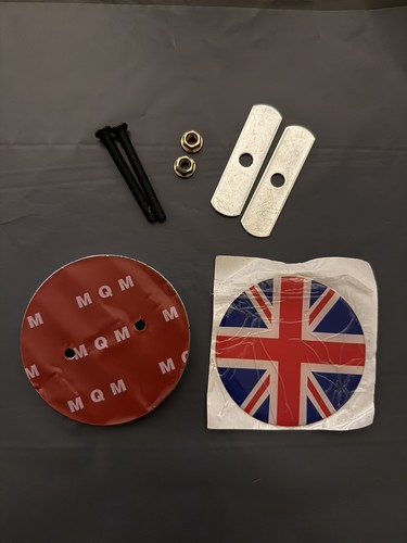 Union jack car grill badge - union,